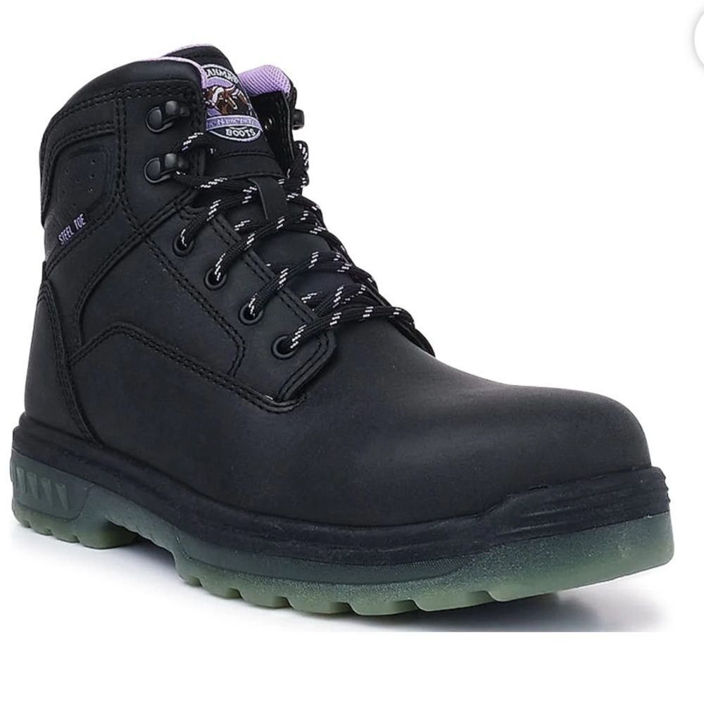 Brahma Women's Combustion 6" Steel Toe Work Boots in black